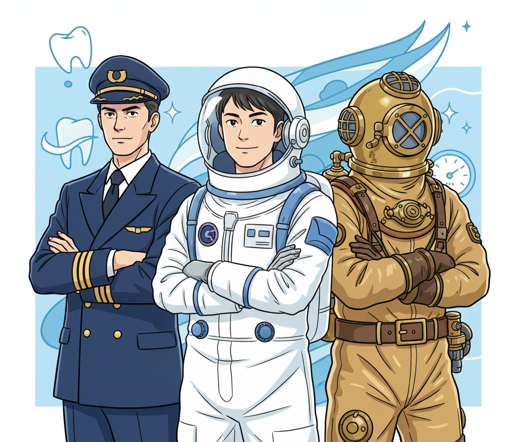 虫歯があるとなれない？「気圧」が鍵を握る職業たち