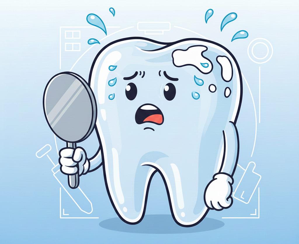 歯の白いシミ「ホワイトスポット」って何？〜初期むし歯「エナメル質表面脱灰」のサインと治療法〜