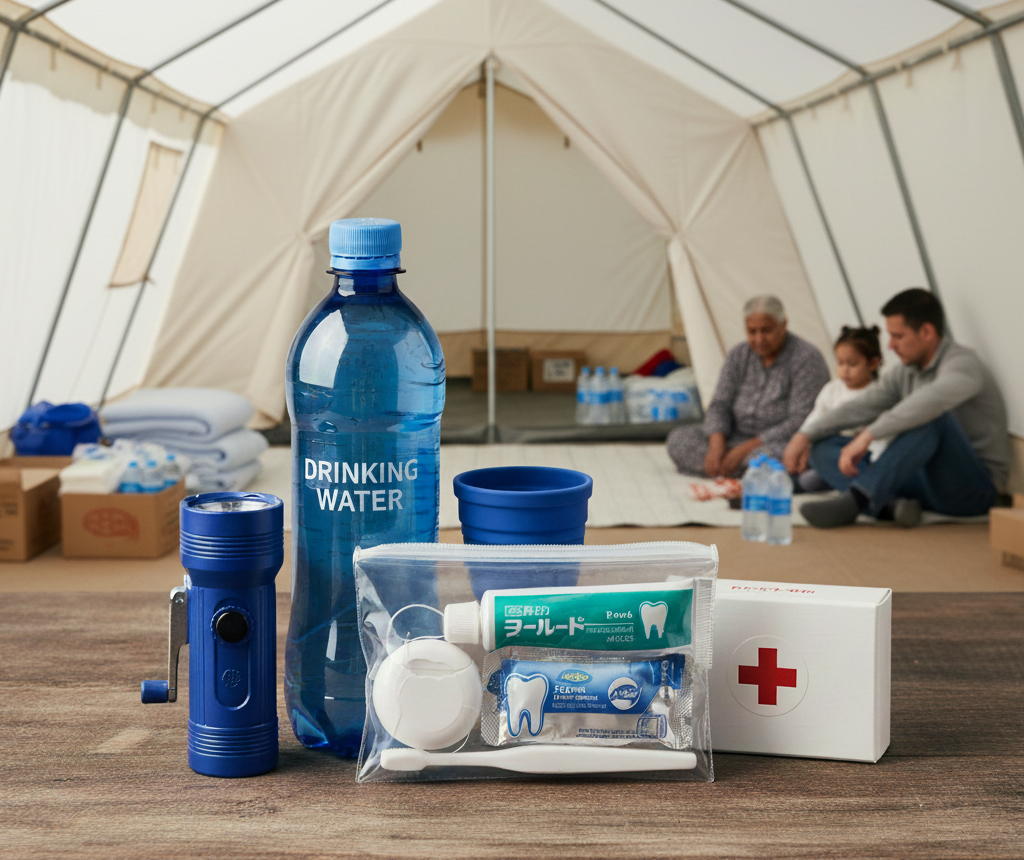 【防災と歯科】命を守るオーラルケア!水がなくても使える備蓄用品リスト