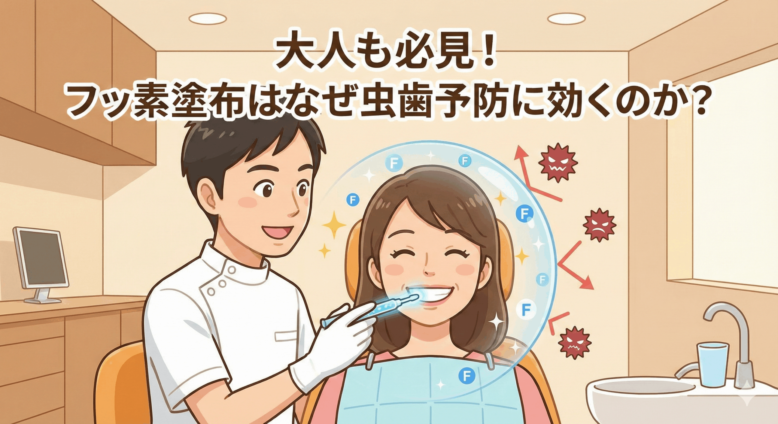 【大人も必見！】フッ素塗布はなぜ虫歯予防に効果的なのか？最新のフッ素活用法
