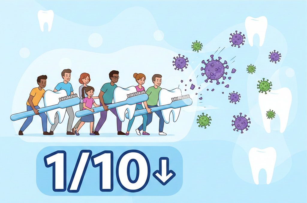 インフルエンザ発症率が1/10に！？ 今年の冬は「歯磨き」でウイルスを撃退しよう