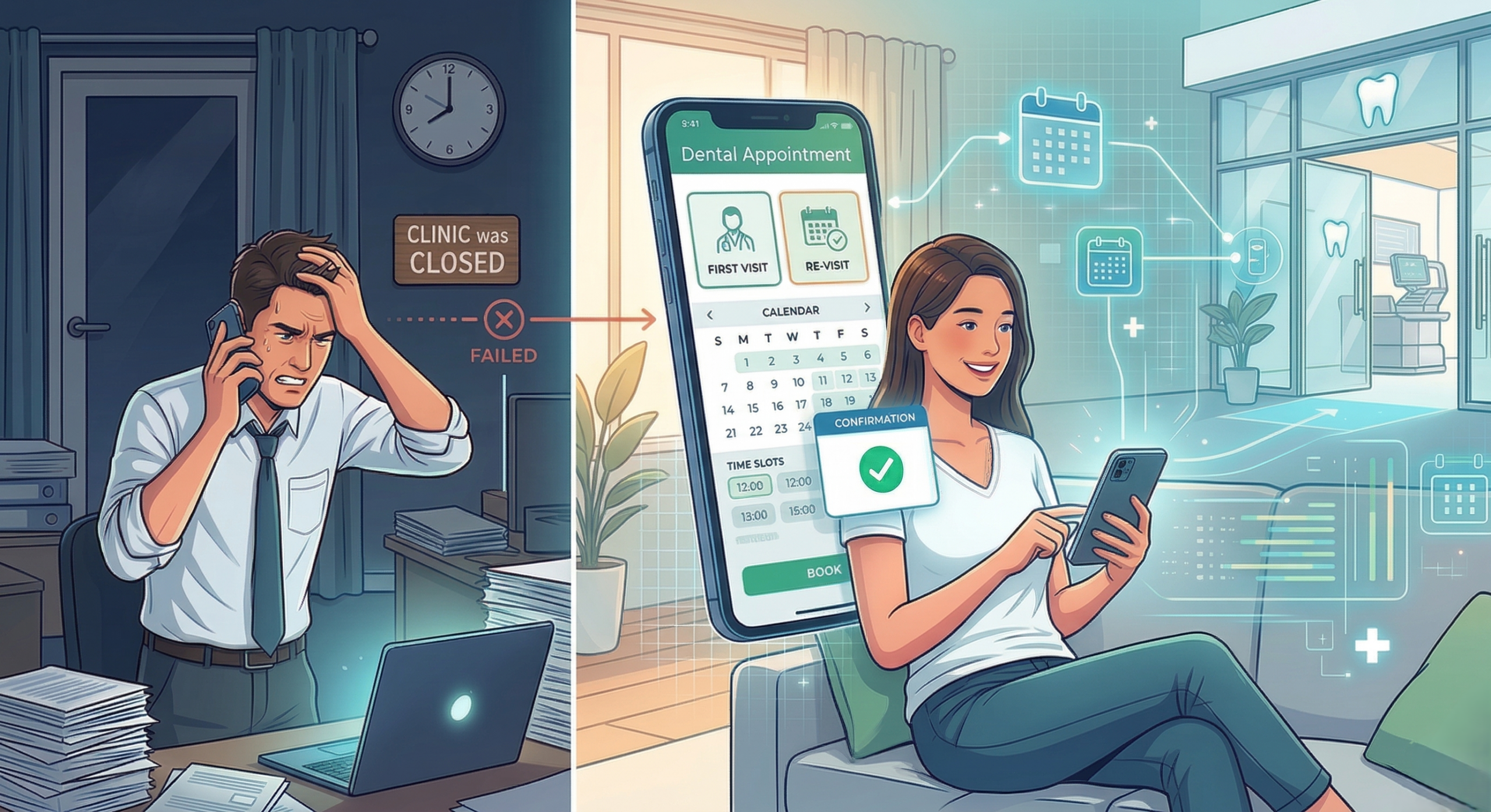 当クリニックのWEB予約について〜初診も再診も24時間いつでも確定!〜