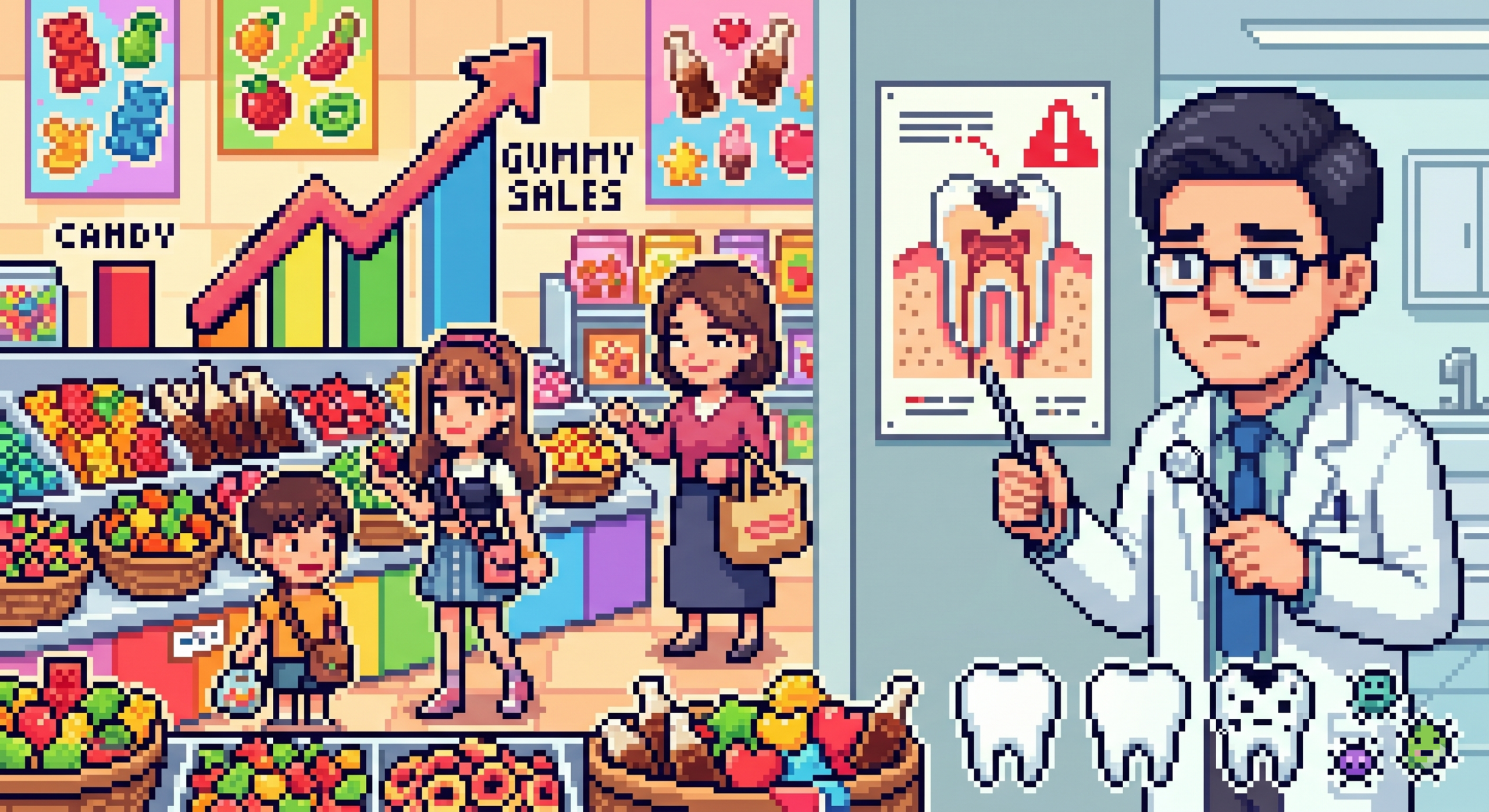 グミ売上が飴を逆転！歯科医が警鐘を鳴らす「普通のグミ」と「サプリグミ」の落とし穴