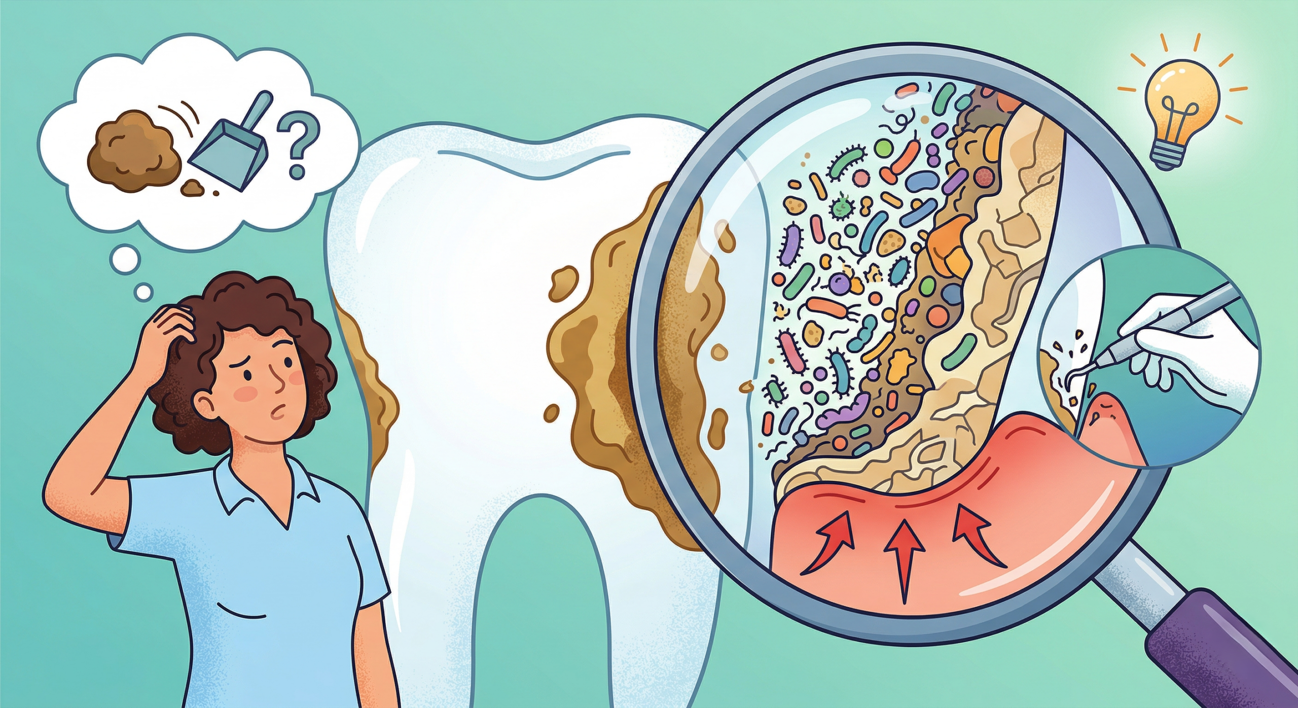 ただの「硬い汚れ」だと思っていませんか？知られざる「歯石」の恐ろしい正体