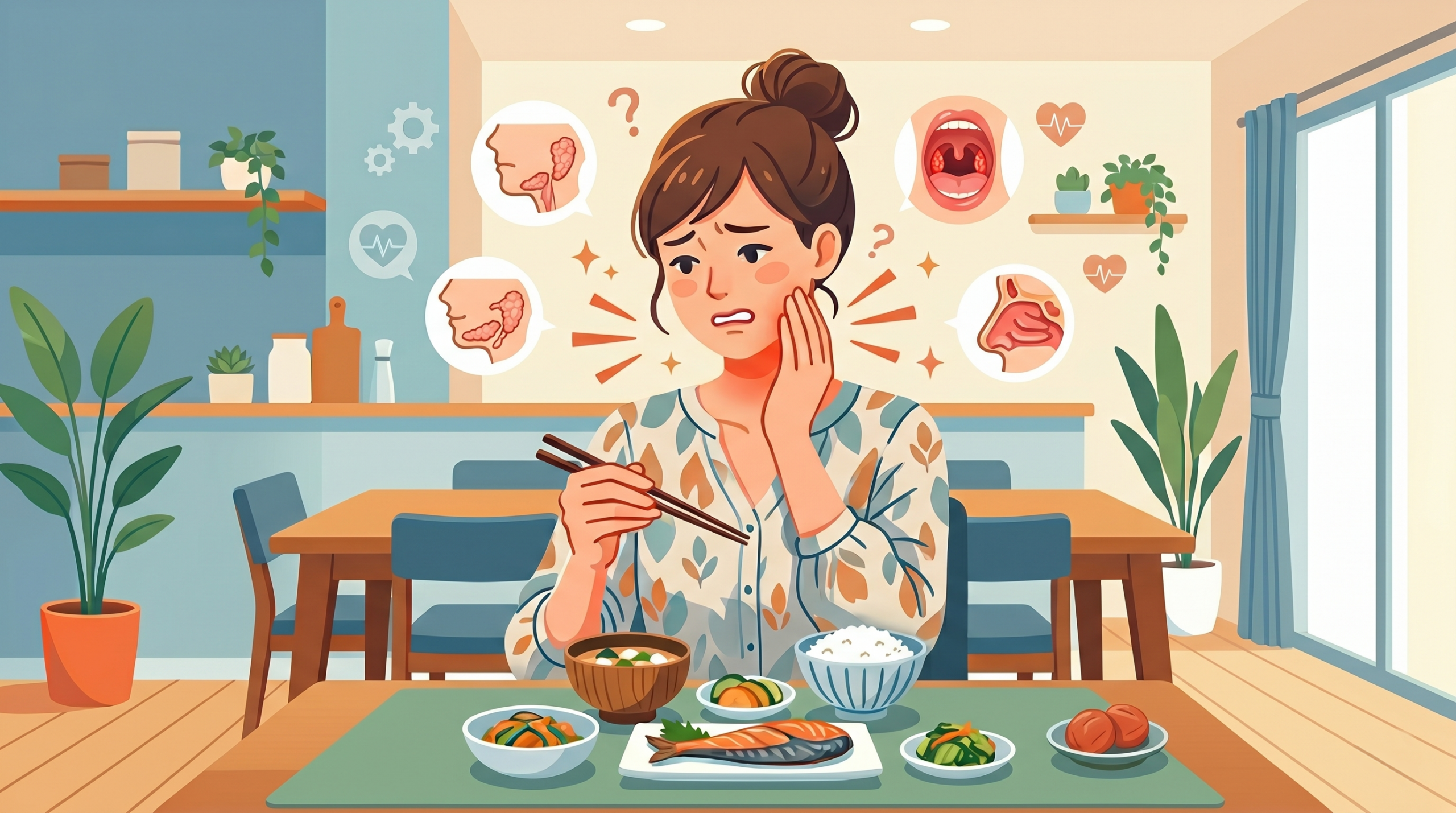 【歯科医師解説】食事中に顎の下が腫れる・痛む原因は？「唾石症（だせきしょう）」の症状と治療法