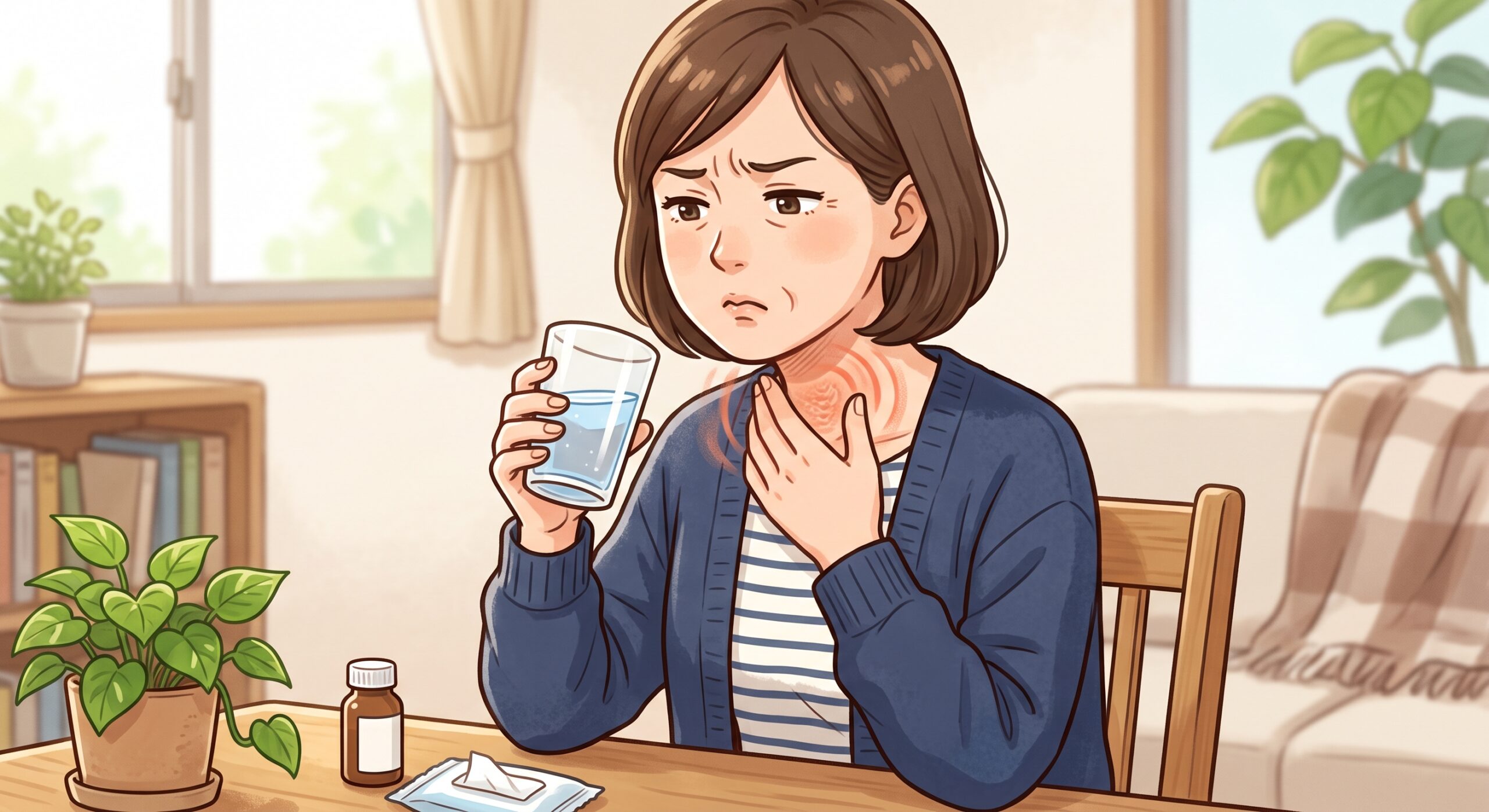 「飲み込む時に痛い」喉の違和感や首の痛み、原因は「骨の長さ」かも？